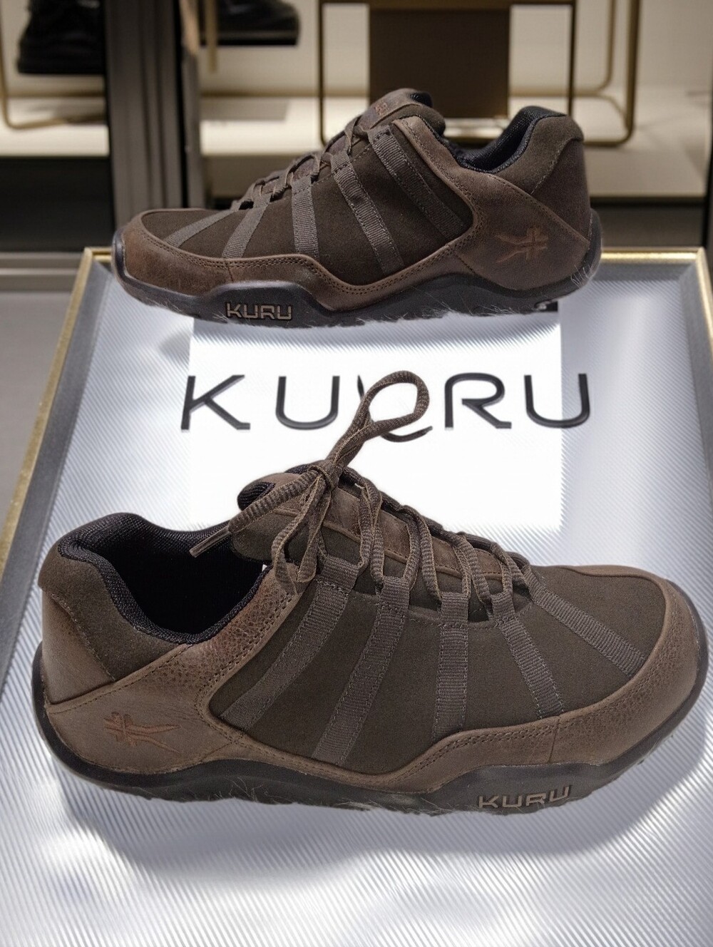 New KURU Chicane Brown Mens 8W Orthopedic Hiking Shoes For Plantar Fascitis